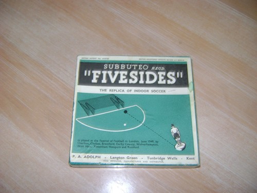 Subbuteo fivesides rarissima - subbuteo,